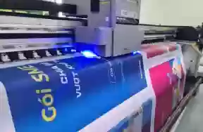 In UV 2 mặt backdrop (bạt thường mặt trắng)