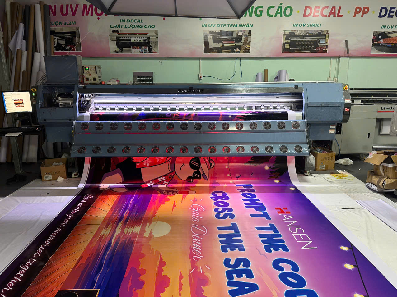 In bạt Hiflex đế xám