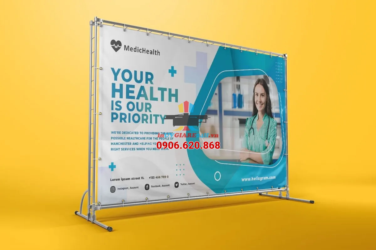 In bạt Hiflex treo pano, backdrop sự kiện, banner khuyến mãi