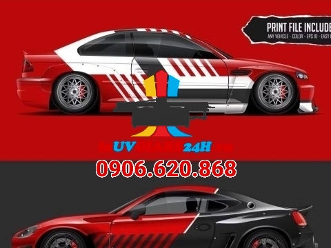 Công nghệ in decal dán xe hiện đại: Bền màu, sắc nét và chống trầy xước