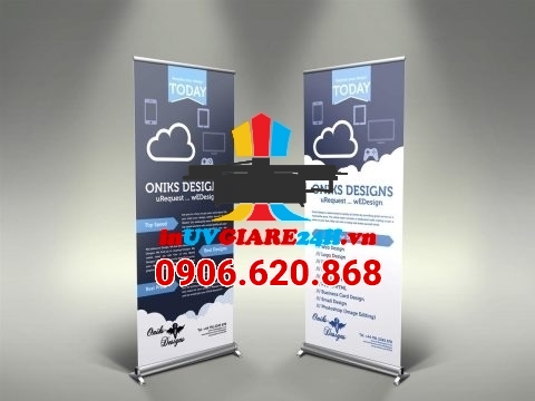 In standee cuộn chuyên nghiệp cho hội nghị, hội thảo, sự kiện