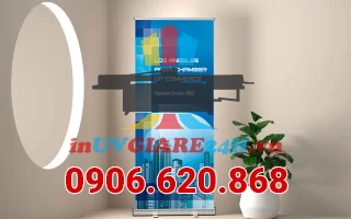 In standee cuộn cao cấp – Hình ảnh sắc nét, khung chắc chắn